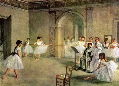 El foyer de la danza en la ópera de Edgar Degas