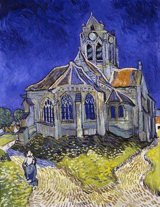 La iglesia de Auvers de Vincent Van Gogh