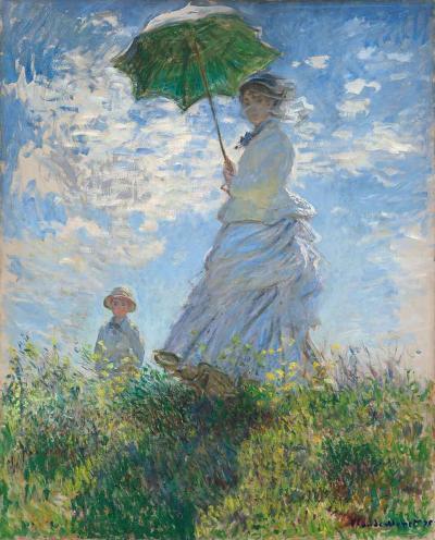 Mujer con sombrilla - Claude Monet