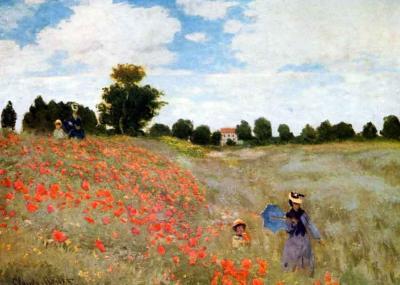 Paseo entre amapolas - Claude Monet