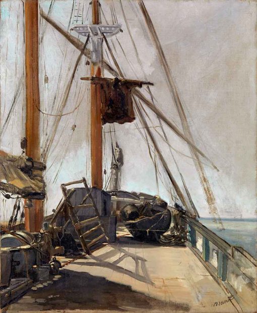 La cubierta de barco de Édouard Manet