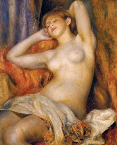 Bañista dormida de Renoir