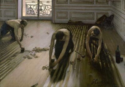 Los acuchilladores de parqué de Gustave Caillebotte