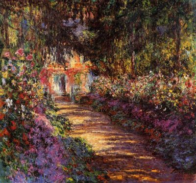 Camino en el jardín de Monet en Giverny