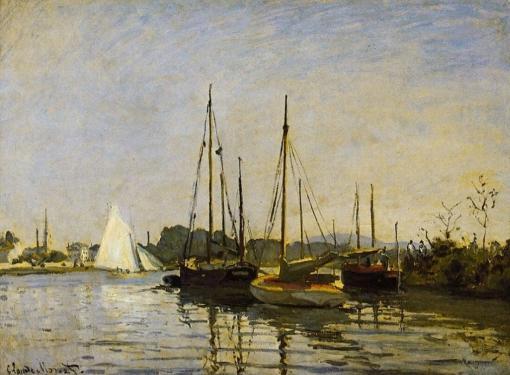 Barcos de recreo, Argenteuil de Claude Monet