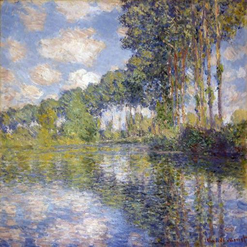 Álamos en el Epte de Claude Monet