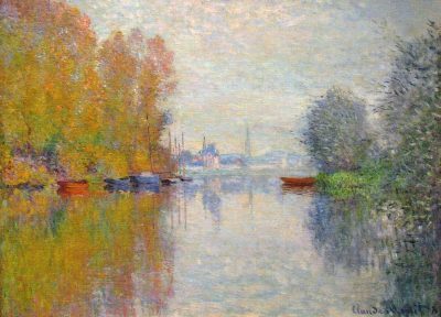 Otoño en el Sena, Argenteuil de Monet