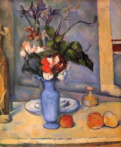 El jarrón azul de Paul Cézanne