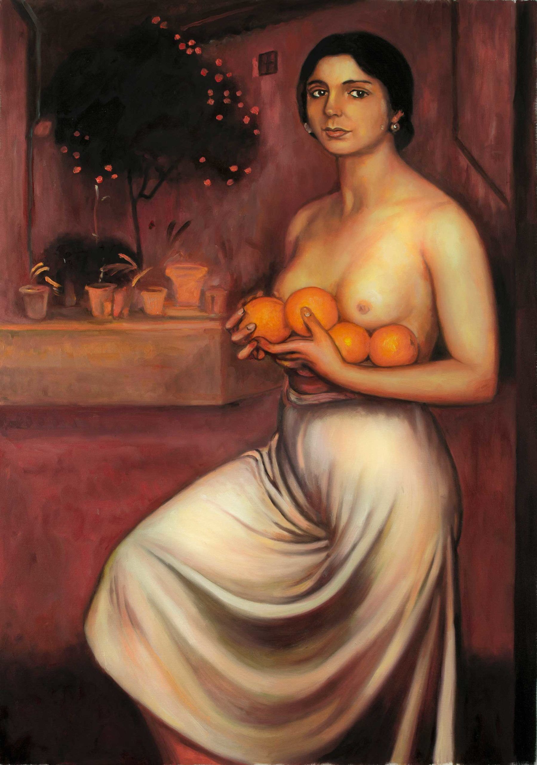 Reproducción de Naranjas y limones de Julio Romero