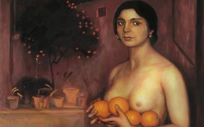 Reproducción de Naranjas y limones de Julio Romero