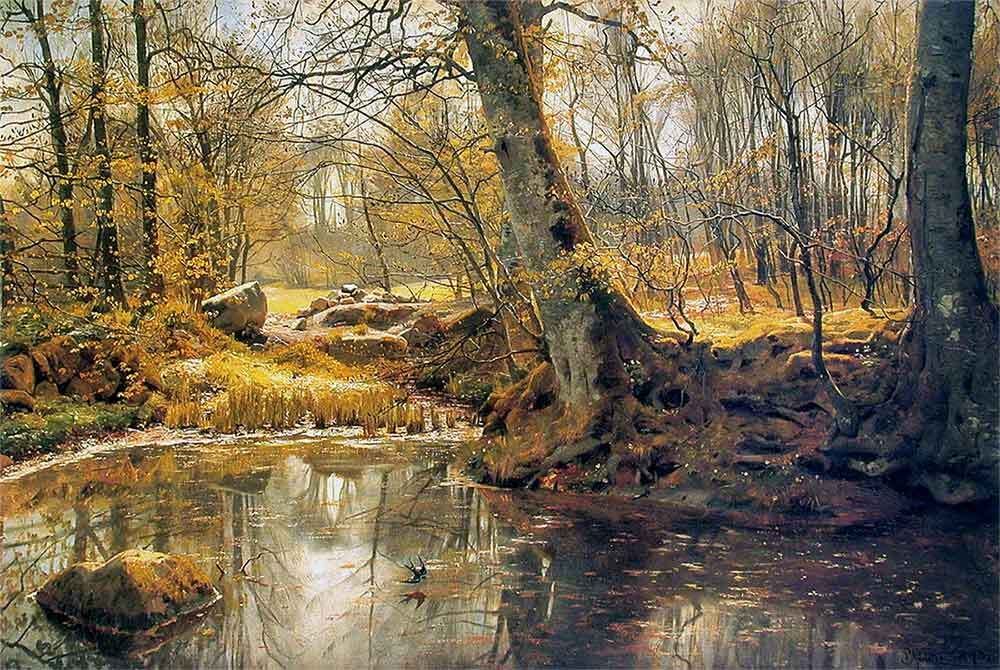 Un rincón tranquilo en el bosque, de Peder Mork Monsted