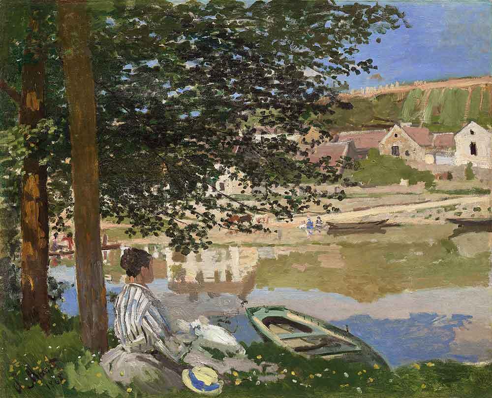 "A orillas del Sena, Bennecourt", de Monet