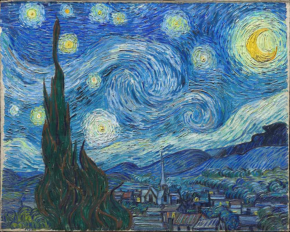 La noche estrellada, de Van Gogh