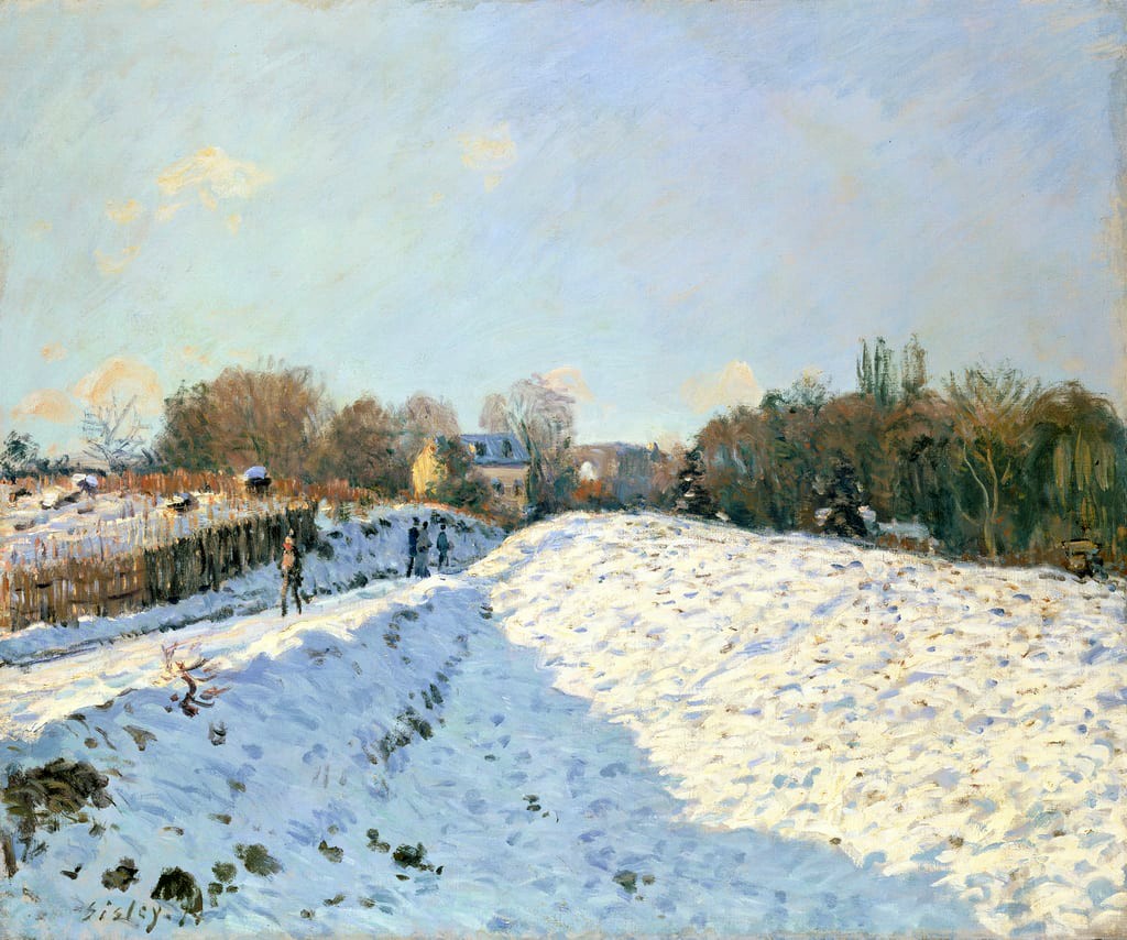 Nieve en Argenteuil de Alfred Sisley
