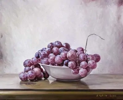 uvas bodegones, cuadros originales