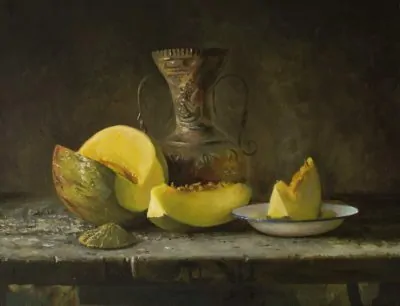Bodegón con melón original de Copiamuseo