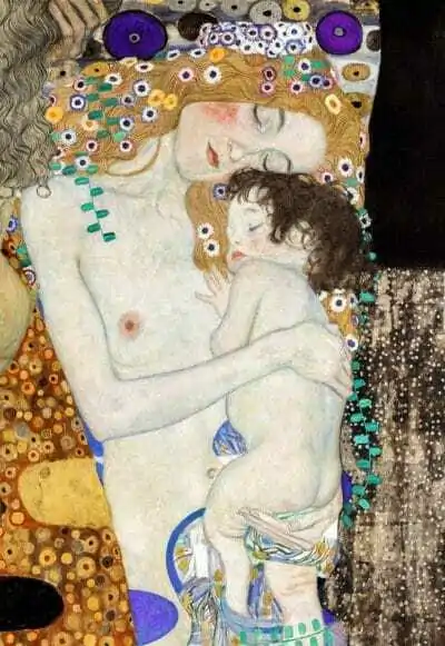 Madre e hija de Gustav Klimt