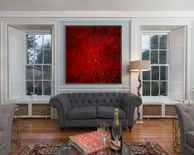 Abstracto en rojo por Copiamuseo, decoración