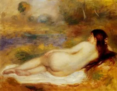 Desnudo recostado en la hierva de Renoir