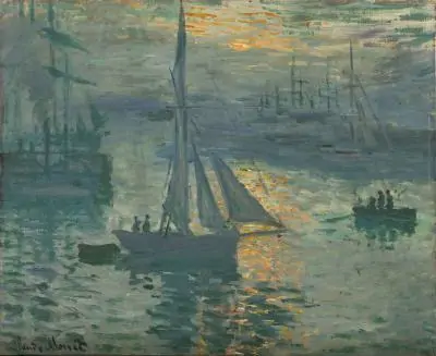 Amanecer, marina de Monet